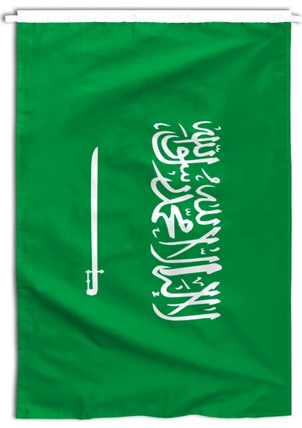 Suudi Arabistan Ülke Bayrağı 1. Kalite Raşel Kumaş 600x900 Cm
