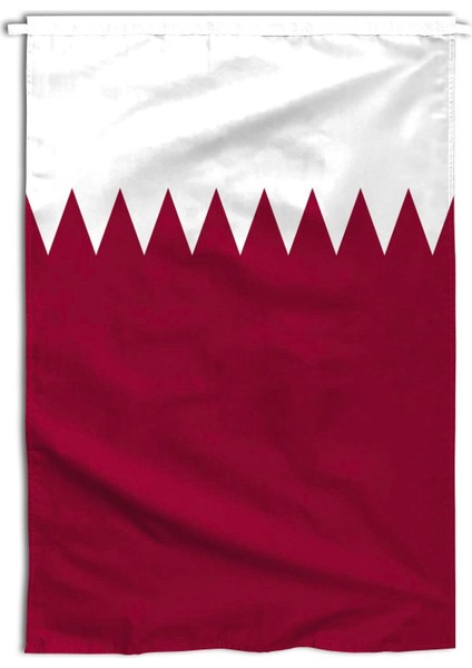 Katar Ülke Bayrağı 1. Kalite Raşel Kumaş 70x105 Cm