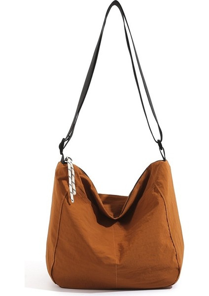 Rahat Çok Yönlü Çanta 2024 Naylon Kumaş Tote Çanta Çift Sınıfı Işe Gidip Gelme Büyük Kapasiteli Tek Omuz Crossbody Çanta (Yurt Dışından)