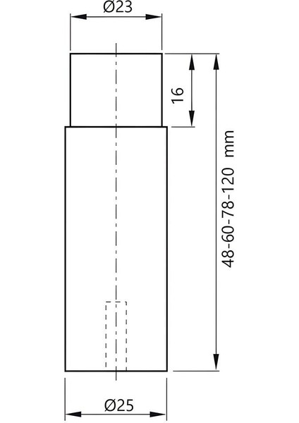 Kapı Stoperi Duvara Monte Vidalı 120 mm