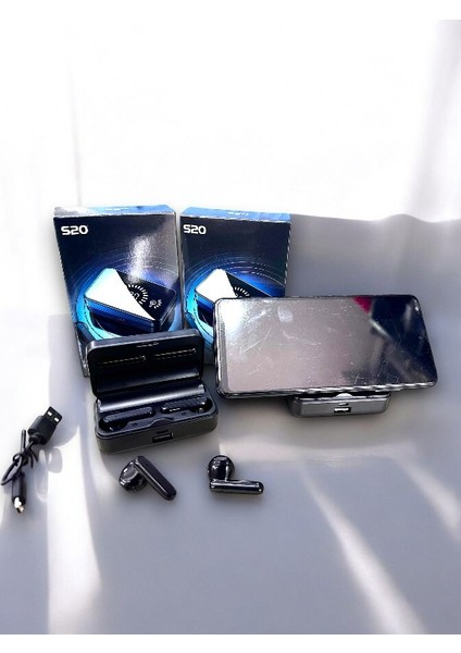 Tüm Telefonlarla Uyumlu Dijital Ekranlı Ayna Tasarımlı Bluetooth Kulaklık modelleri