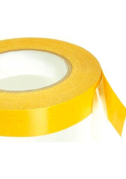 Çift Taraflı Şeffaf Bant 100 Metre Uzunlukta (15 mm-1,5 cm) eninde