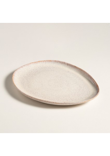 Fonte Stoneware Yemek Tabağı 31X24X3 cm Turuncu