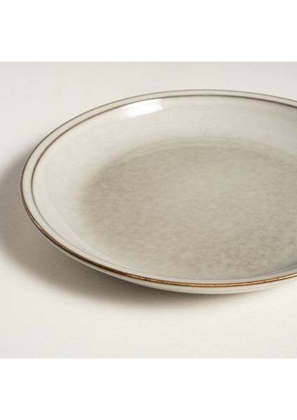 Lılıng Stoneware Yemek Tabağı 24 cm Bej