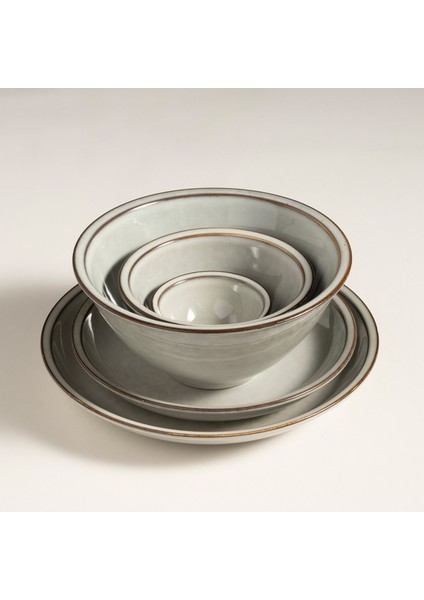 Lılıng Stoneware Yemek Tabağı 24 cm Bej