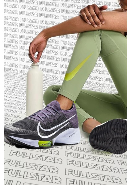 Air Zoom Tempo Next % Flyknit Running Shoes Kadın Koşu Ayakkabısı Siyah Mor