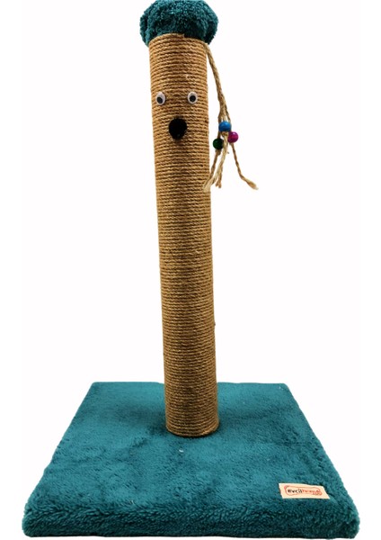 Kedi Tırmalama Sütunu 50 cm Tırmalama Çubuğu-Direği Doğal Kendir Halat Evc50cm