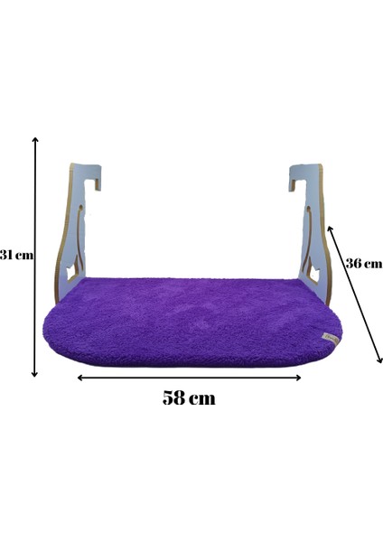 Kedi Köpek Petek Radyatör Yatağı 56 cm Xxl Mor fiyatları