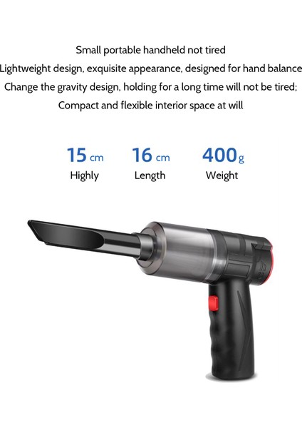 150W Çok Fonksiyonlu Kablosuz Araç Süpürgesi Güçlü El Elektrikli Süpürge Ev ve Araba Çift Kullanımlı Mini Elektrikli Süpürge (Yurt Dışından) modelleri