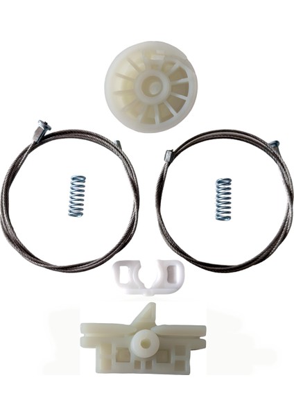 Fiat Grande Punto Evo 199 2006-2017 Uyumlu Ön Sol Kapı Cam Kriko Teli Ve Tamir Seti Takımı Kiti