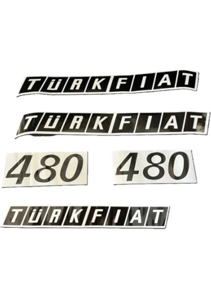 Fiat 480 Traktör Yan Yazı Takımı