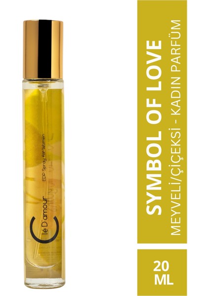 Cle D'Amour Symbol Of Love (Meyveli/Çiçeksi) Women - Kadın Parfüm 20 ml - Vegan