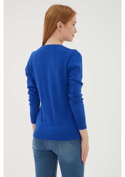 Fashıon Frıends Kadın Bisiklet Yaka Kazak 24K0245K1 modelleri