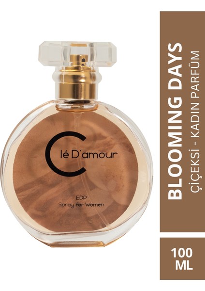 Cle D'Amour BLOOMING DAYS (Çiçeksi/Gurme) Women - Kadın Parfüm 100 ml - Vegan