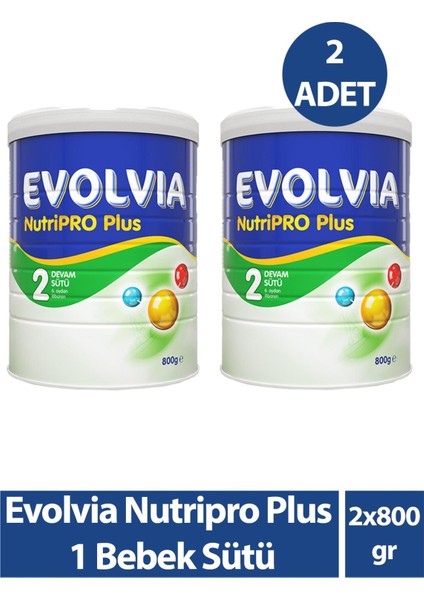 Nutripro Plus 2 Devam Sütü 800 gr 2 Adet