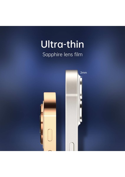 iPhone 16 ve 16 Plus Lens Koruyucu Sapphire Çizilmeye Karşı Dayanıklı Safir Kamera Lens Koruyucu fiyatları