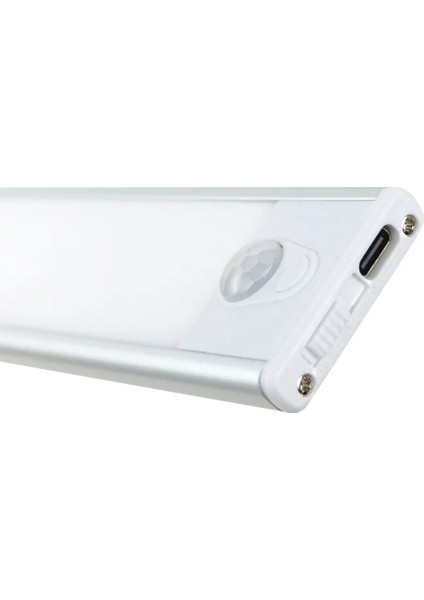 Şarjlı Hareket Sensörlü Tezgahaltı ve Dolap İçi Aydınlatma 3 Renk 20 cm Slim modelleri