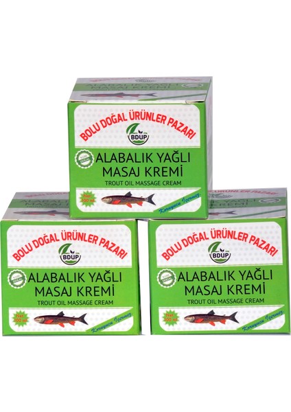 Alabalıkyağlı Masaj Kremi 3 Adet