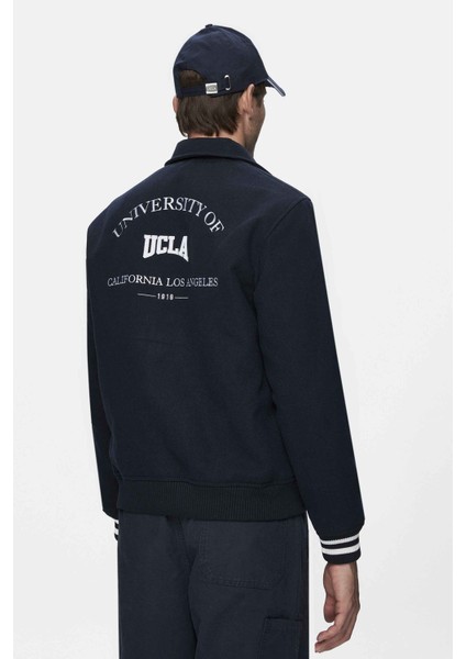 Keane Lacivert Kaşe Kolej Ceket Çıtçıtlı Standard Fit Erkek Ceket fiyatları