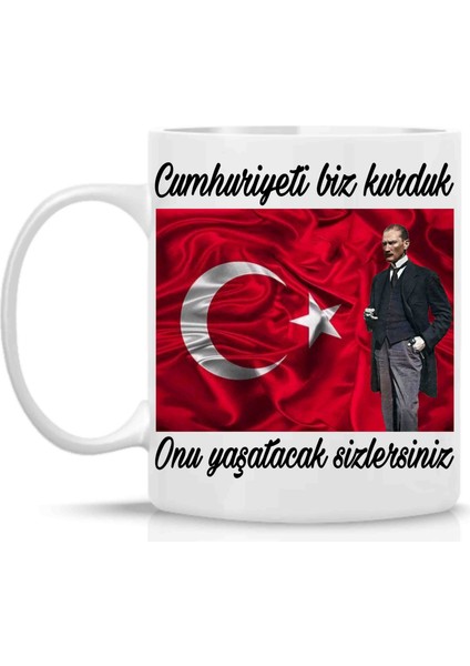 29 Ekim Cumhuriyet Bayramı Porselen Kupa
