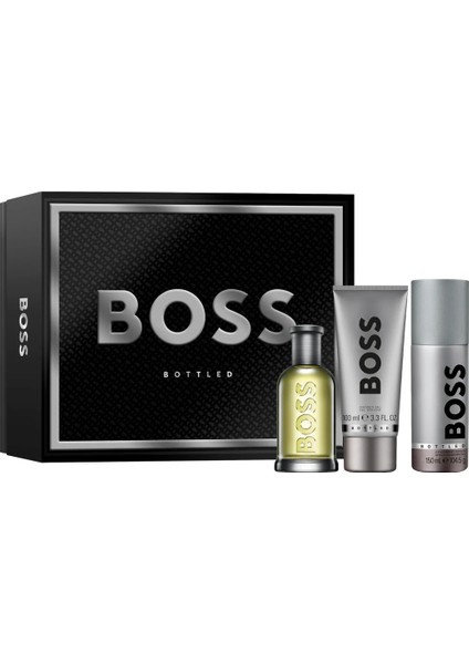 Hugo Boss Bottled Edt 100 Ml + Shower Gel 100 Ml + Deo 150 Ml Erkek Parfüm Seti