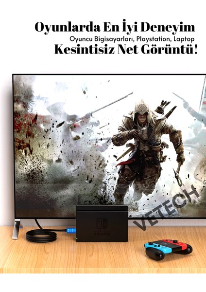 4K HDMI Kablosu Hdtv 2.0V Oyuncu Bilgisayarı, Playstation, Xbox, Notebook Için modelleri
