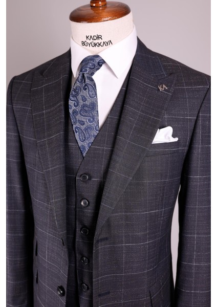 Kırlangıç Yaka Yelekli Erkek Takım ELBISE-KA1002-0014 modelleri