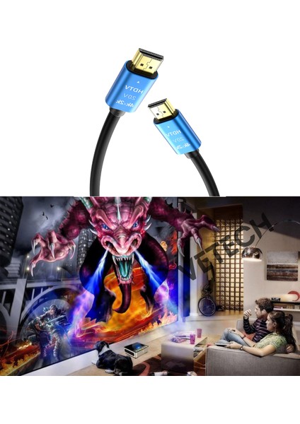 4K HDMI Kablosu Hdtv 2.0V Oyuncu Bilgisayarı, Playstation, Xbox, Notebook Için indirimleri