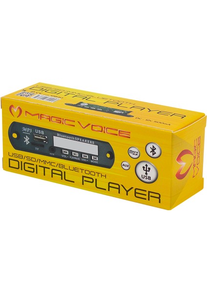 USB Sd Kart Mmc Bluetooth Digital Player M515 Teyp Çevirici Board Kumandalı