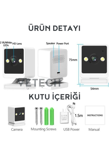 Akıllı Kamera Mini Kablosuz Telefon Kontrol Wi-Fi Bebek Kamerası Ofis  / Ev Iç Mekan