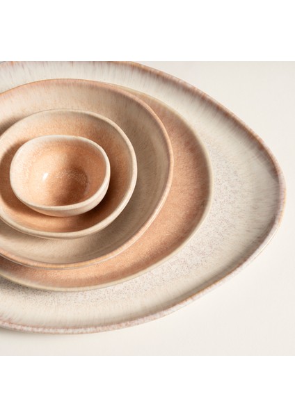 Fonte Stoneware Pasta Tabağı 22X17.4X2.5 cm Turuncu
