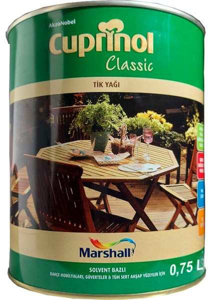 Cuprinol Classıc Tik Yağı 0,75 Lt. (1 Kg)