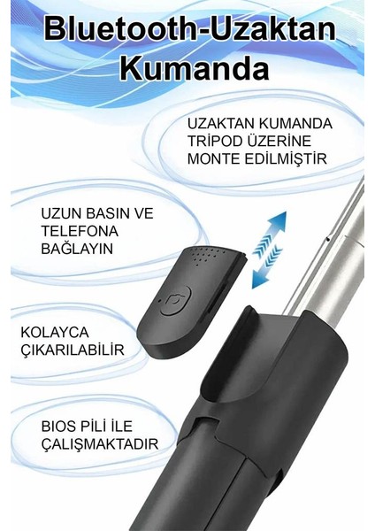 Ayaklı Siyah Mini Tripod