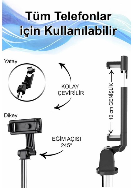 Ayaklı Siyah Mini Tripod