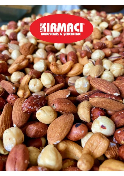 Karışık Çerez Lüks Kuruyemiş Badem Fındık Kaju Antep Fıstığı Yer Fıstığı Beşli Karışım 500 gr