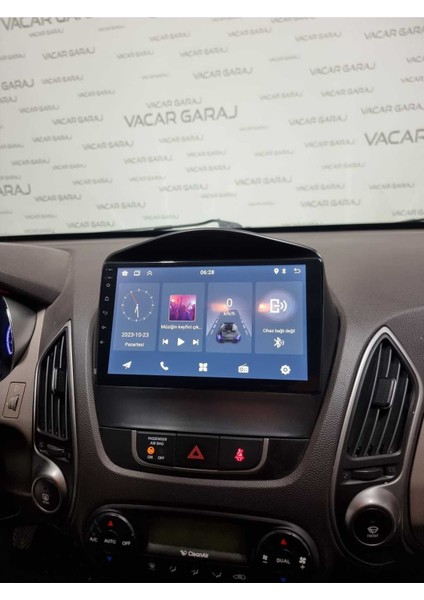 Hyundaı Ix35 Uyumlu Androıd Multimedya Gerçek 2/32 Kablosuz Carplay Geri Görüş Kameralı