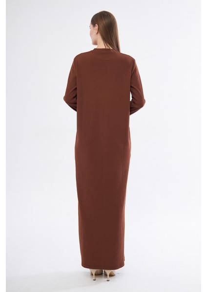 Uzun Kollu Ribana Elbise