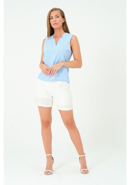 Kolsuz Basic Yaka Detaylı Bluz modelleri