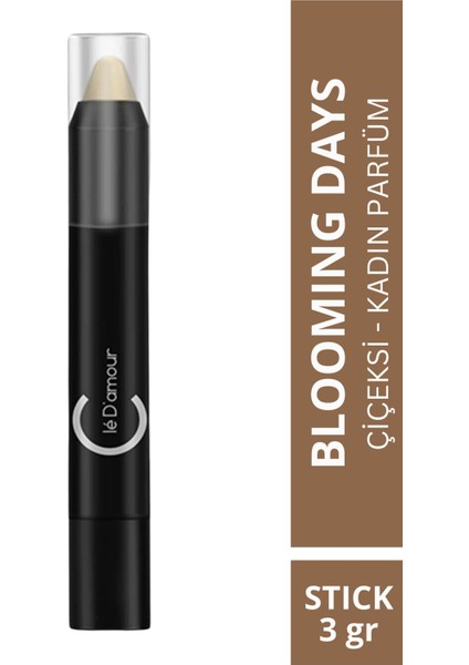 Cle D'Amour Blooming Days (Çiçeksi/Gurme) Women - Kadın Stick Parfüm 3 gr - Vegan