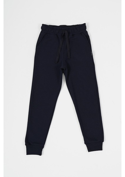 Siyah-Lacivert-Gri-Antrasit Kalın Pamuklu Beli ve Paçası Lastikli Cepli 4'lü Erkek Çocuk Eşofman Altı indirimleri