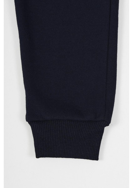 Lacivert Kalın Pamuklu Beli ve Paçası Lastikli Cepli 5-6-7-8-9-10-11-12 Yaş Kız Çocuk Eşofman Altı modelleri