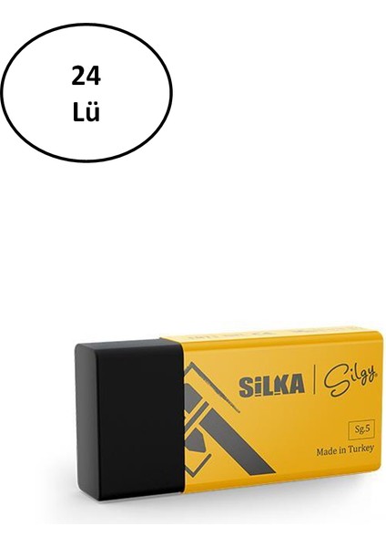 Silka Black Rock Orta Boy Silgi 24'lü - YLT2963-1816