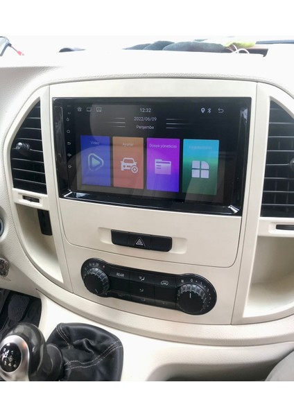 Mercedes Vito 2007-23 Uyumlu Androıd Multimedya Gerçek 2/32 Kablosuz Carplay Geri Görüş Kameralı