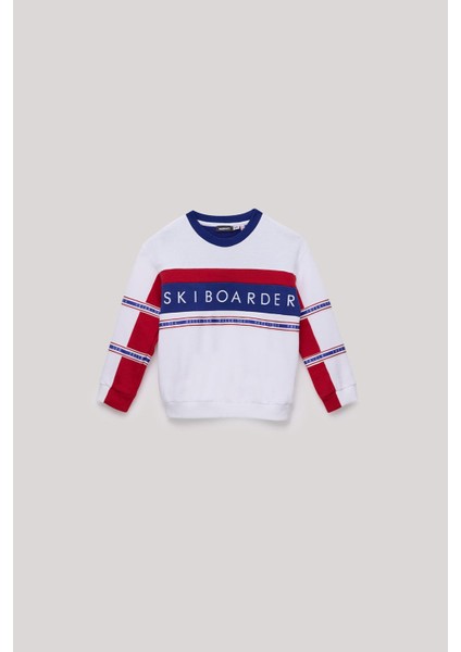 Bg Store Erkek Çocuk Beyaz Sweatshirt