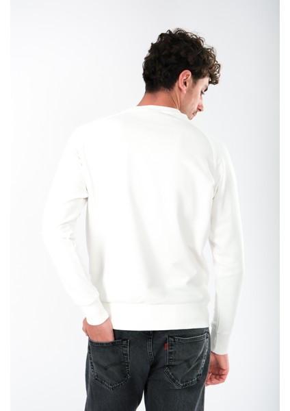 Zero Give Regular Fit Sweatshirt Erkek - Ekru fiyatları