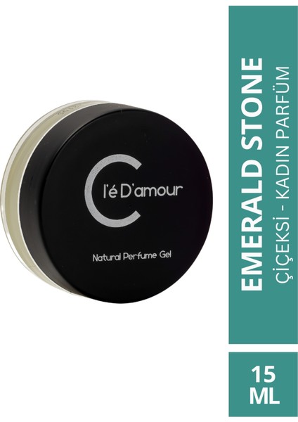 Cle D'Amour Emerald Stone (Gurme/Çiçeksi) Women - Kadın Jel Parfüm 15 ml - Vegan