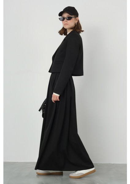 Crop Blazer Ceket Siyah fırsatları