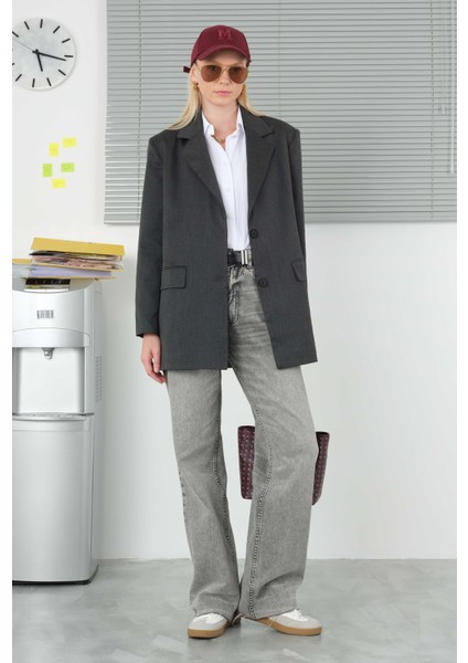 Klasik Blazer Ceket Antrasit indirimleri
