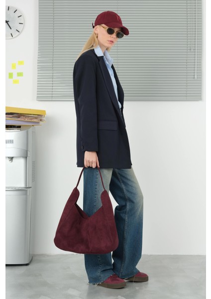 Klasik Blazer Ceket Koyu Lacivert