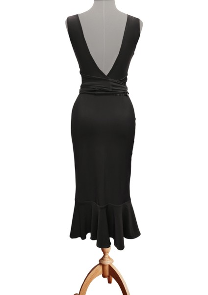 Reversible Reversible Likralı Tango Eteği – Çift Taraflı Esnek Dans Eteği Kırmızı - Siyah fiyatları